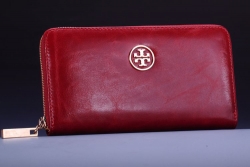 Tory Burch Robinson Zip Continental Wallet Red