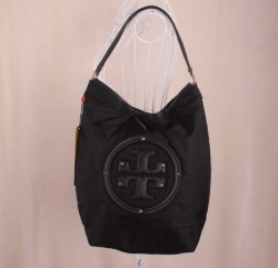 Unique Tory Burch Black Nylon Tote Bags