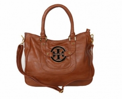 Tory Burch Classic Handle Brown Tote Handbags