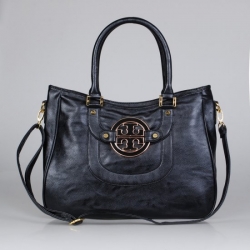 Tory Burch Classic Handle Black Tote Handbags