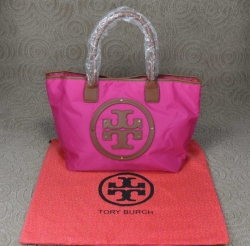Love Tory Burch Nylon Stacked Tote Rose Bags