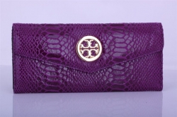 Tory Burch Snake Envelope Wallet Purple